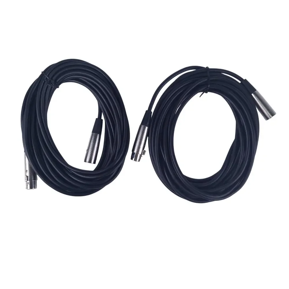 2X Seismic Audio 25' DMX Cable 3-Pin XLR Male Female Stage Lighting Wire SADMX25